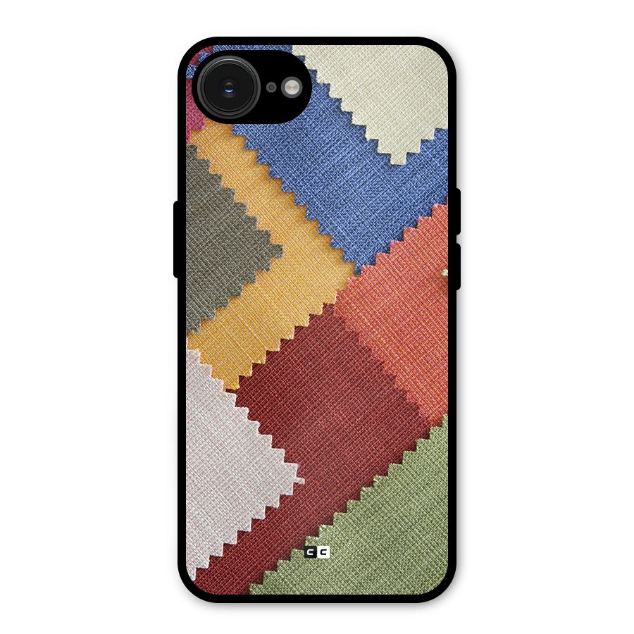 Printed Fabric Metal Back Case for iPhone 16e