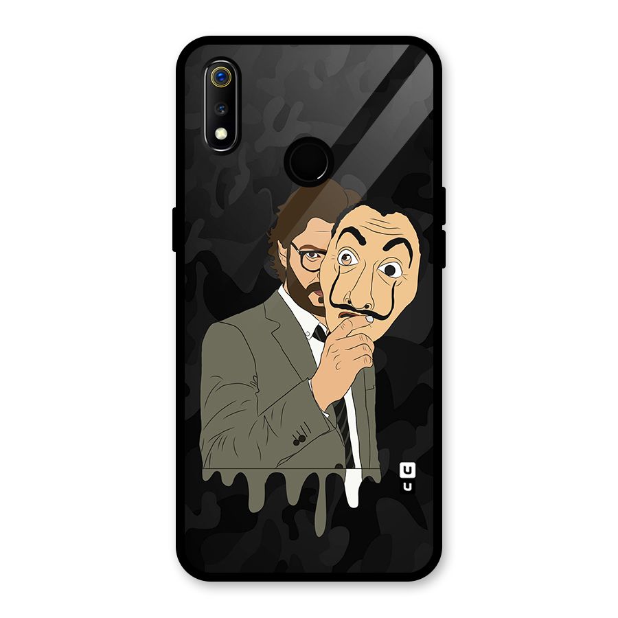 Professor Art Camouflage Glass Back Case for Realme 3i