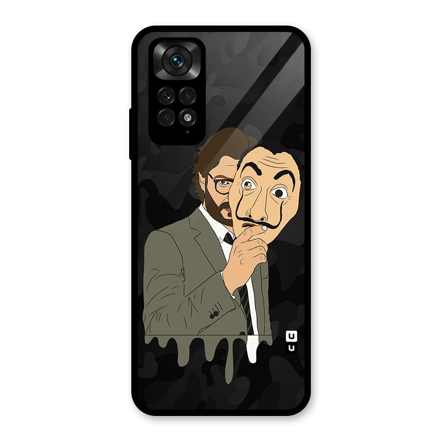Professor Art Camouflage Glass Back Case for Redmi Note 11S