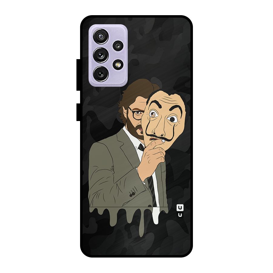 Professor Art Camouflage Metal Back Case for Galaxy A72