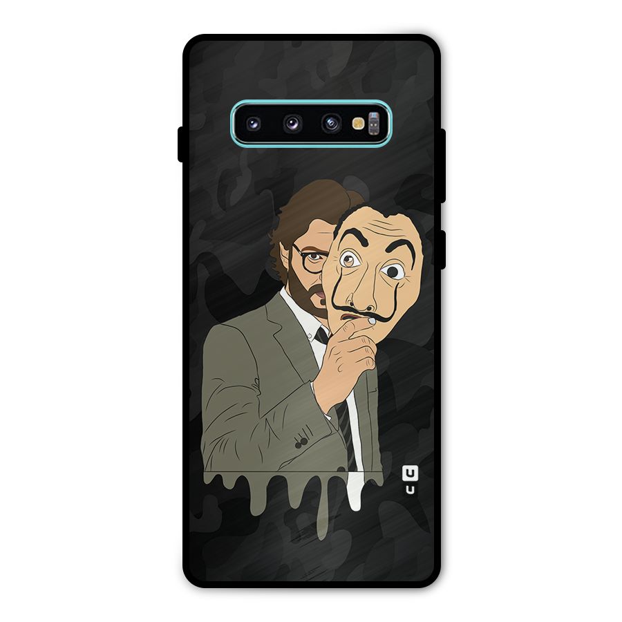 Professor Art Camouflage Metal Back Case for Galaxy S10 Plus