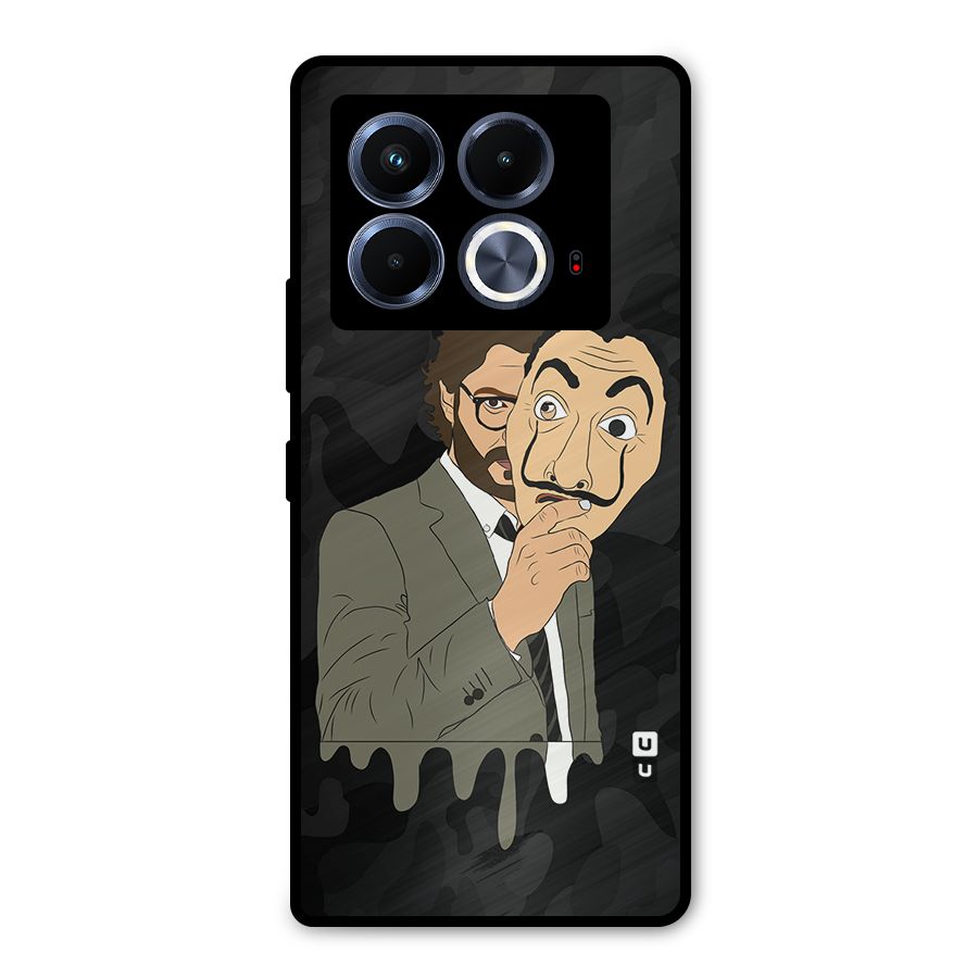 Professor Art Camouflage Metal Back Case for Infinix Note 40 5G