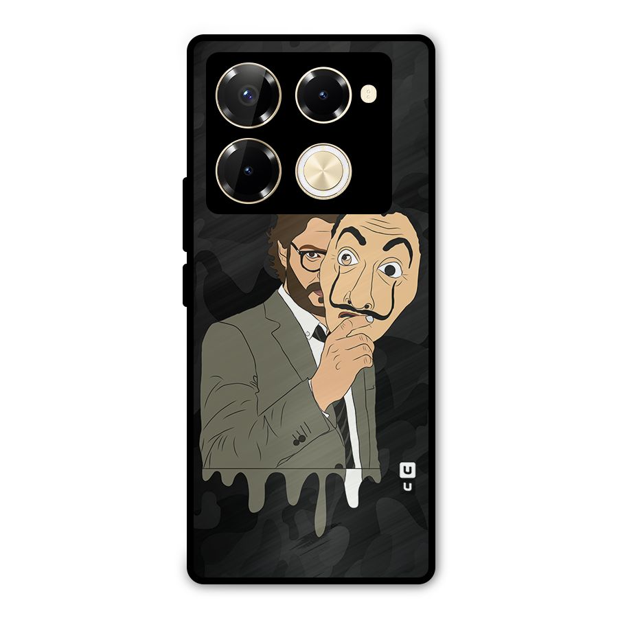 Professor Art Camouflage Metal Back Case for Infinix Note 40 Pro