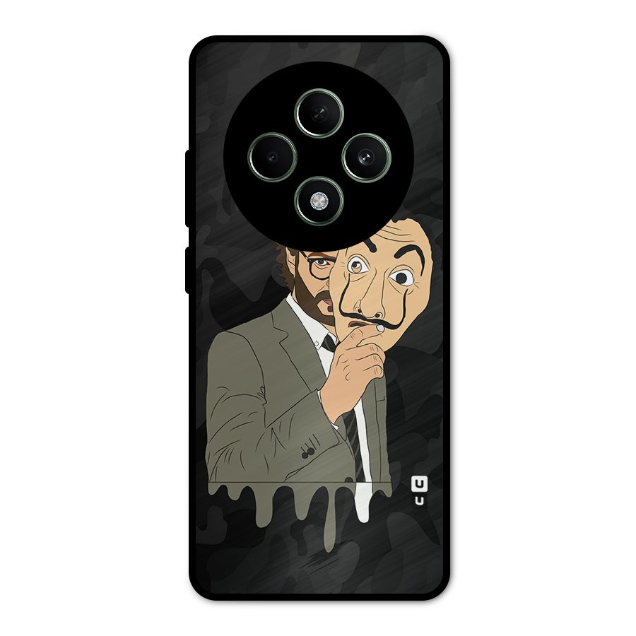 Professor Art Camouflage Metal Back Case for Oppo F27
