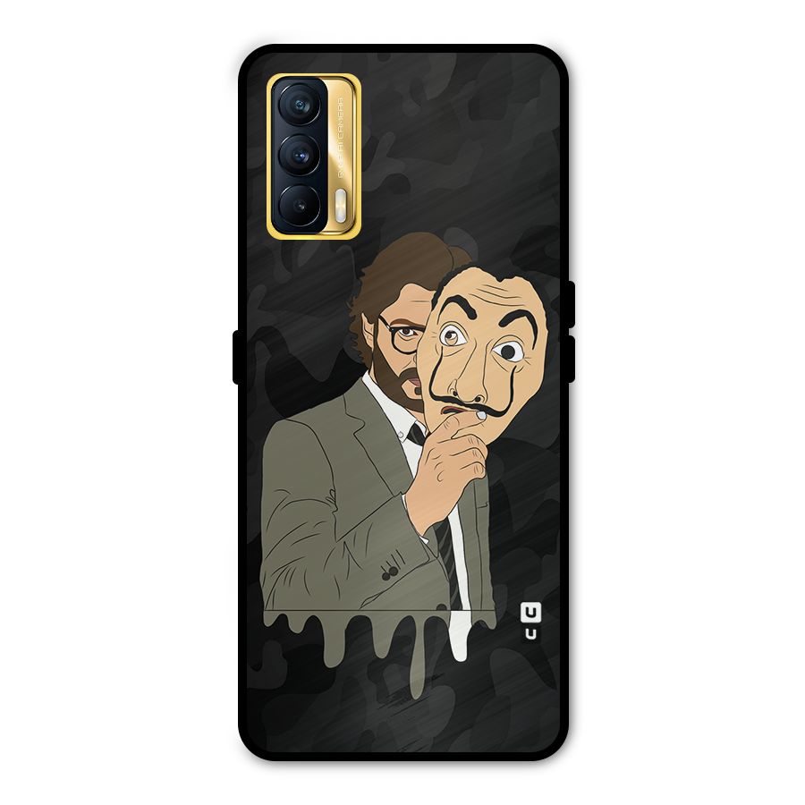 Professor Art Camouflage Metal Back Case for Realme X7