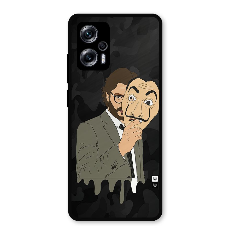 Professor Art Camouflage Metal Back Case for Redmi K50i
