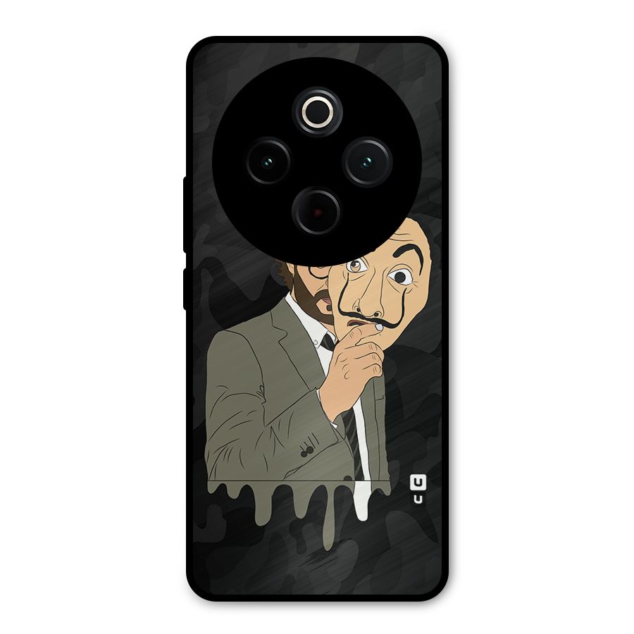 Professor Art Camouflage Metal Back Case for Vivo T4