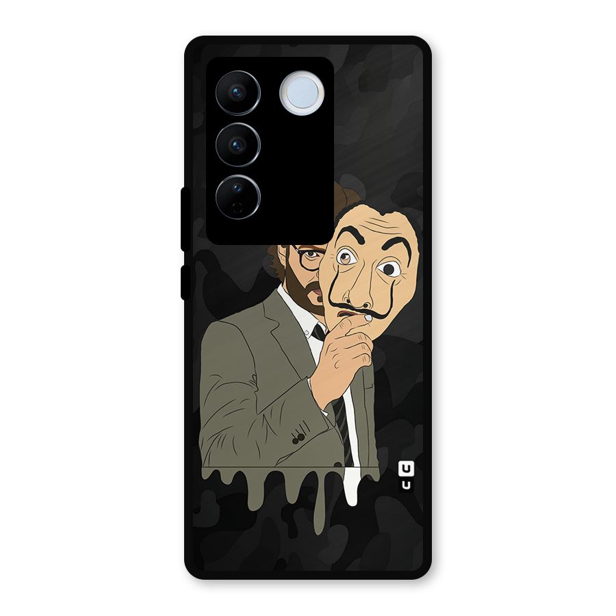 Professor Art Camouflage Metal Back Case for Vivo V27