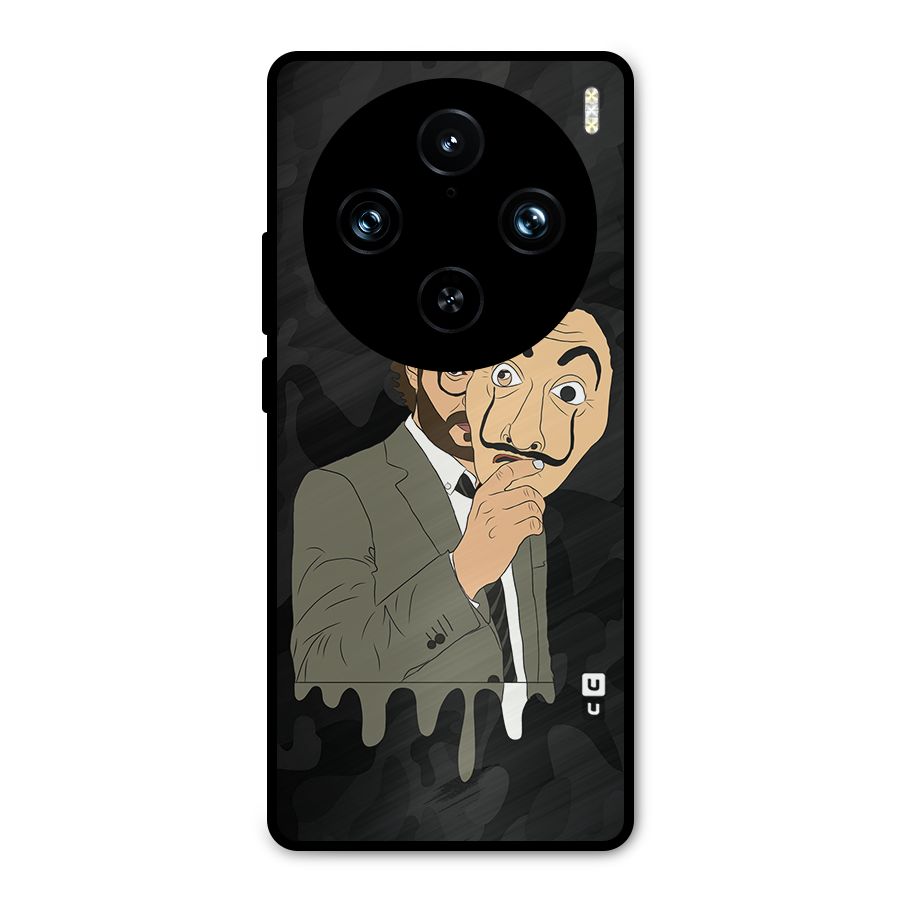 Professor Art Camouflage Metal Back Case for Vivo X100 Pro
