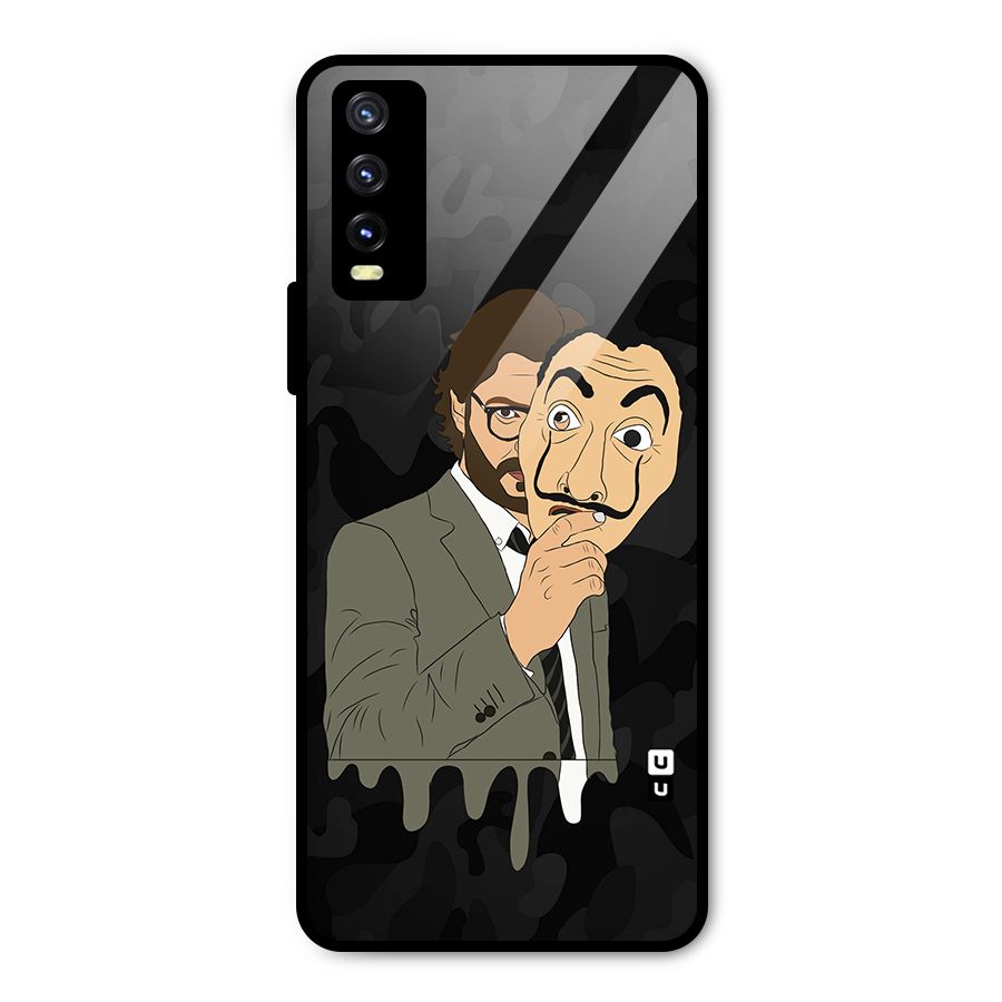 Professor Art Camouflage Metal Back Case for Vivo Y20g