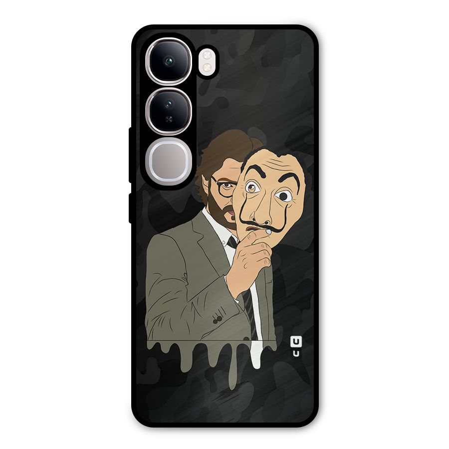 Professor Art Camouflage Metal Back Case for Vivo Y300
