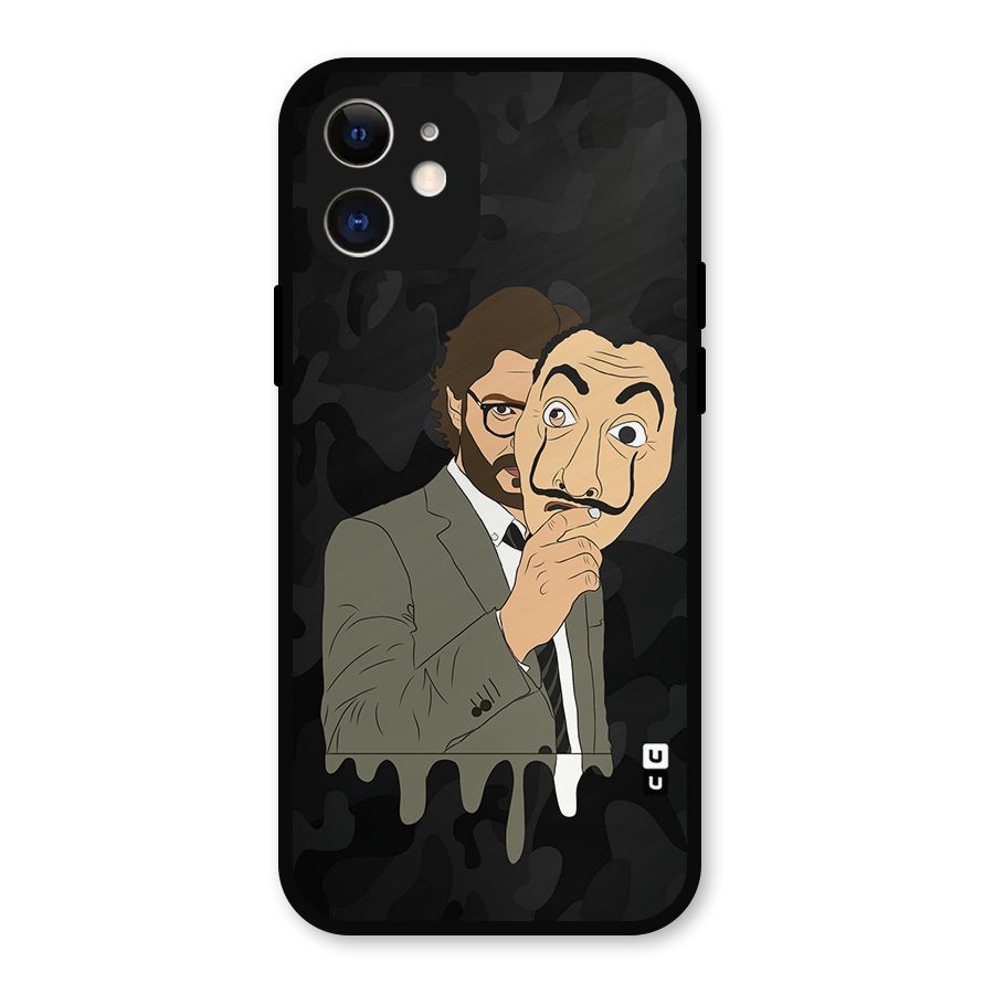 Professor Art Camouflage Metal Back Case for iPhone 12