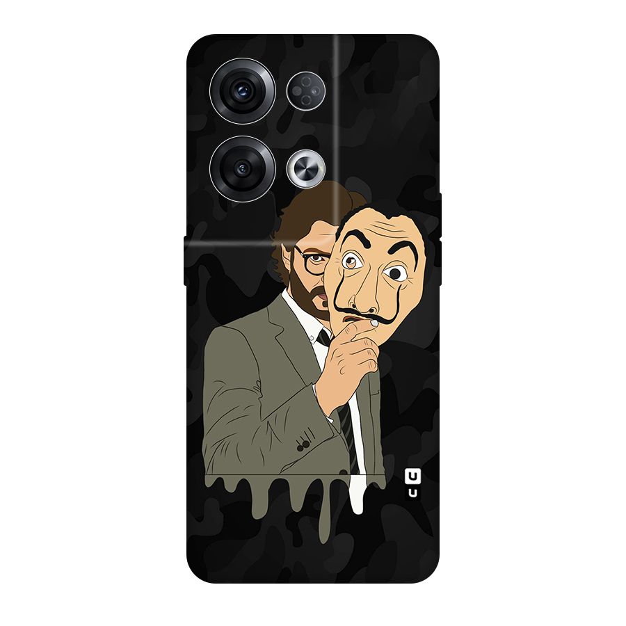 Professor Art Camouflage Original Polycarbonate Back Case for Oppo Reno8 Pro 5G
