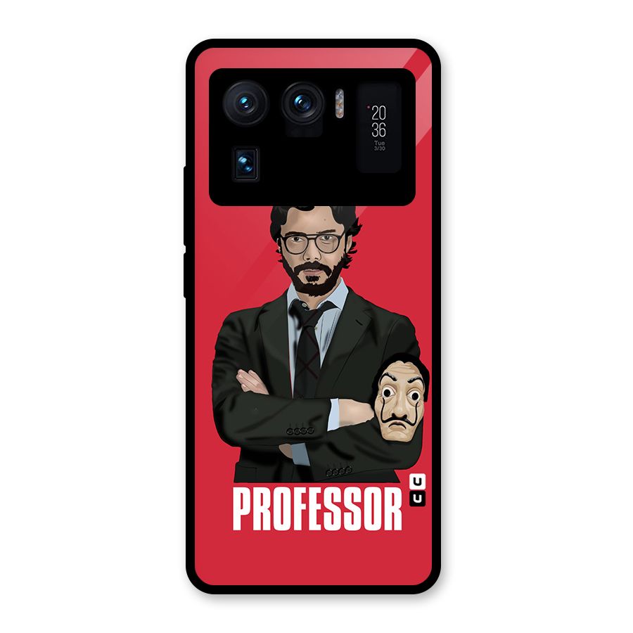 Professor Art Illustration Glass Back Case for Mi 11 Ultra