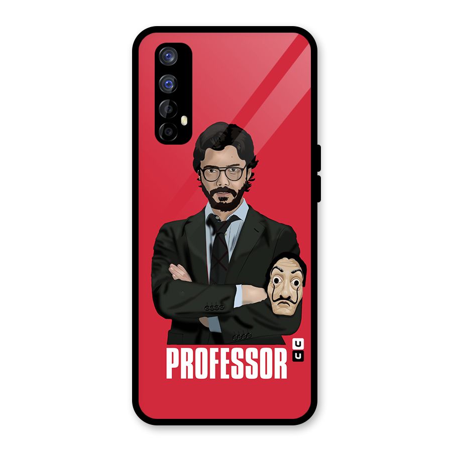 Professor Art Illustration Glass Back Case for Realme Narzo 20 Pro