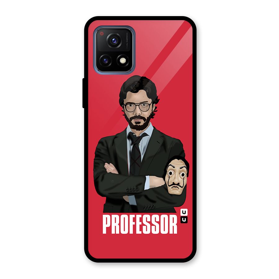 Professor Art Illustration Glass Back Case for Vivo Y72 5G