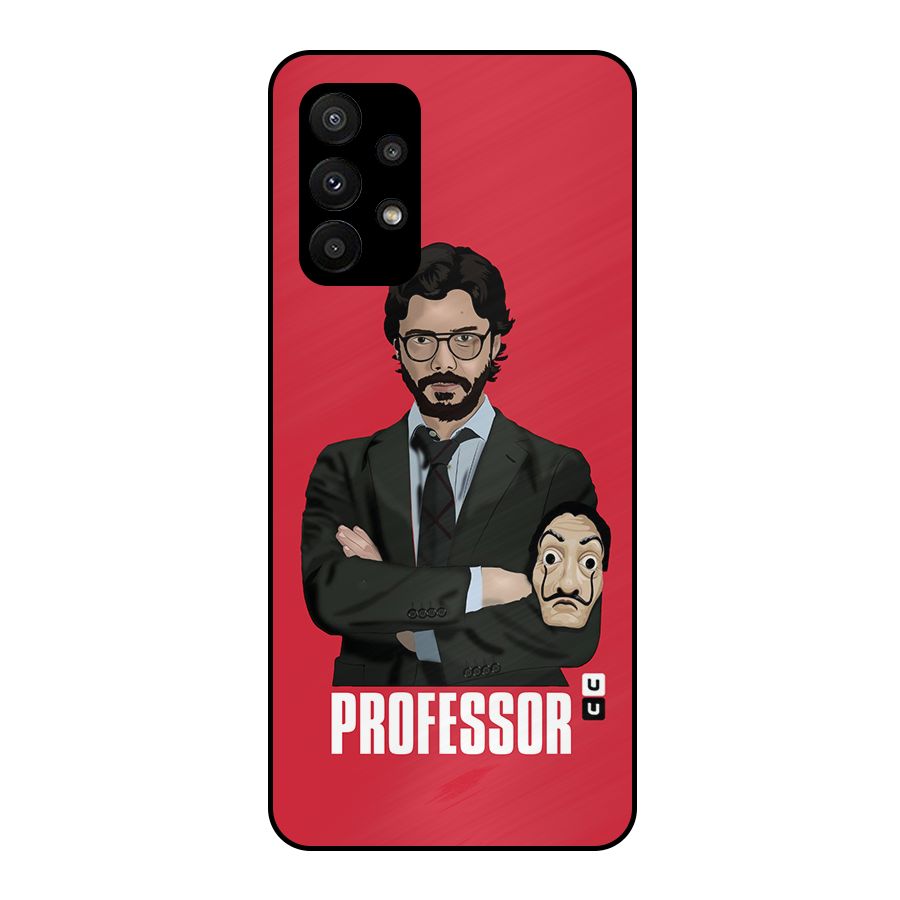 Professor Art Illustration Metal Back Case for Galaxy A23