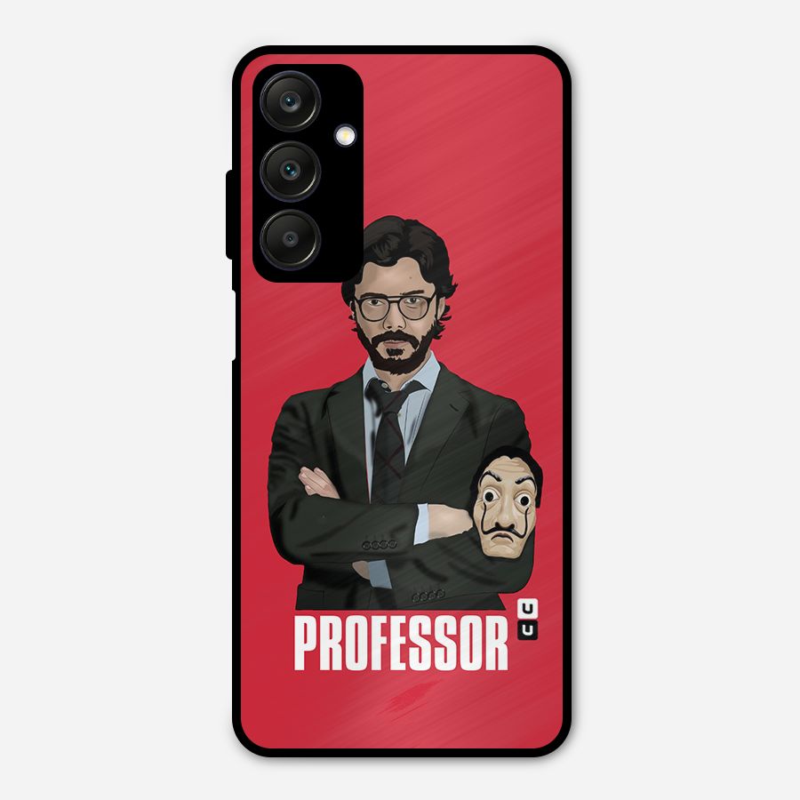 Professor Art Illustration Metal Back Case for Galaxy A25 5G