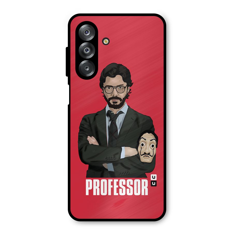 Professor Art Illustration Metal Back Case for Galaxy A26