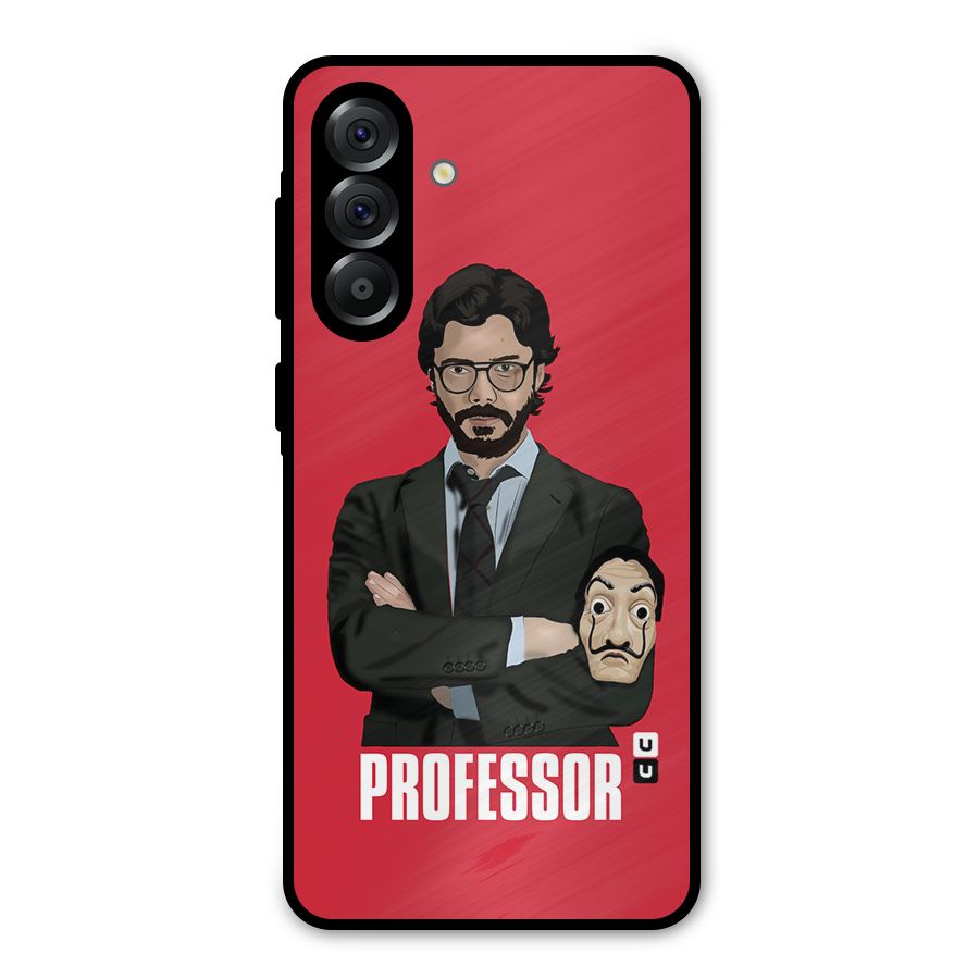 Professor Art Illustration Metal Back Case for Galaxy A36