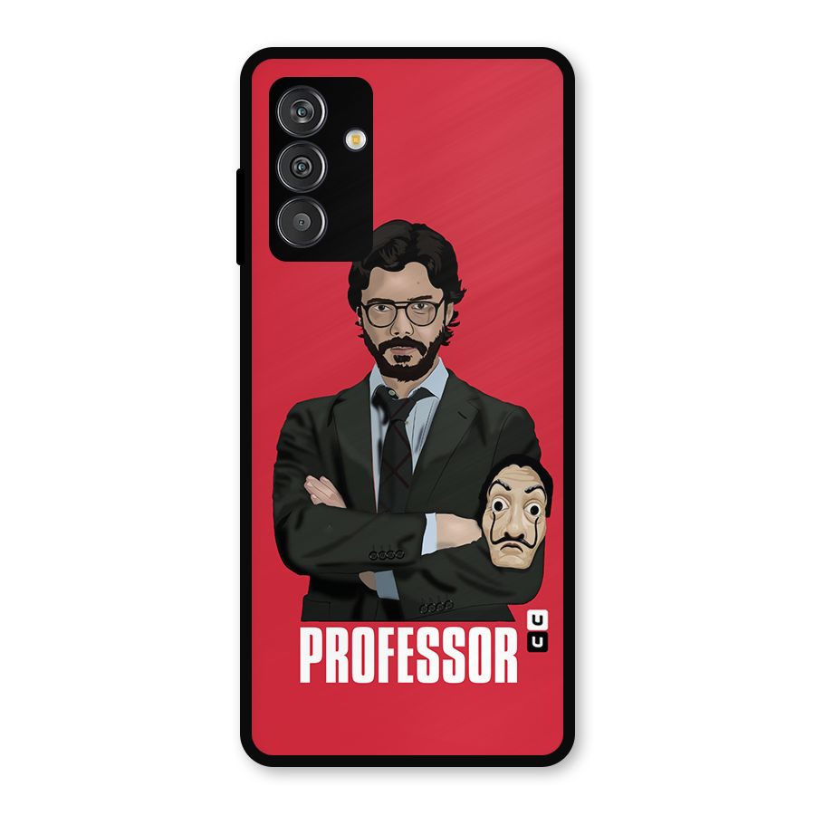 Professor Art Illustration Metal Back Case for Galaxy M13