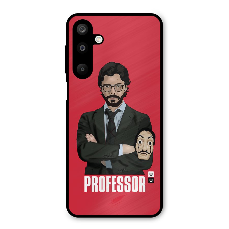 Professor Art Illustration Metal Back Case for Galaxy M16
