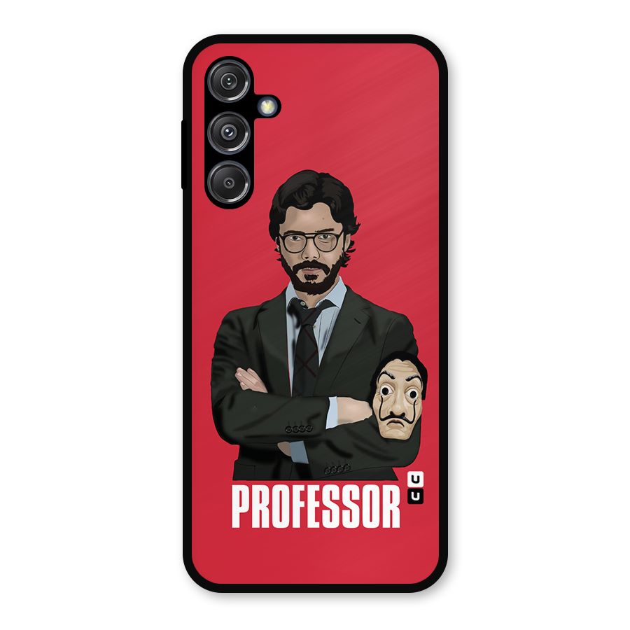 Professor Art Illustration Metal Back Case for Galaxy M34 5G