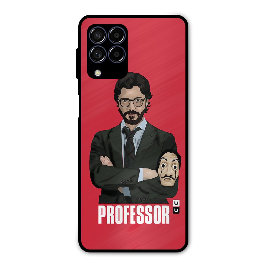 Professor Art Illustration Metal Back Case for Galaxy M53 5G