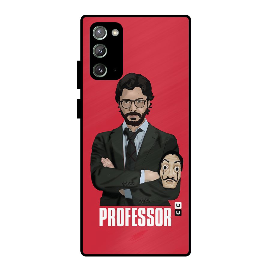 Professor Art Illustration Metal Back Case for Galaxy Note 20