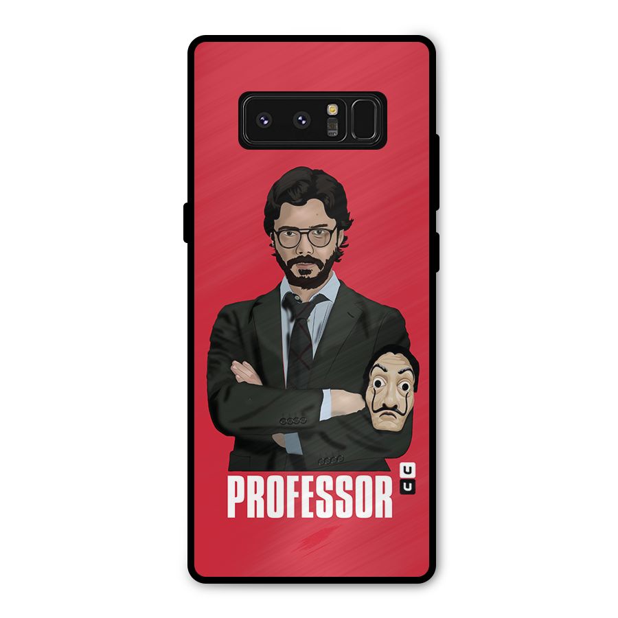 Professor Art Illustration Metal Back Case for Galaxy Note 8