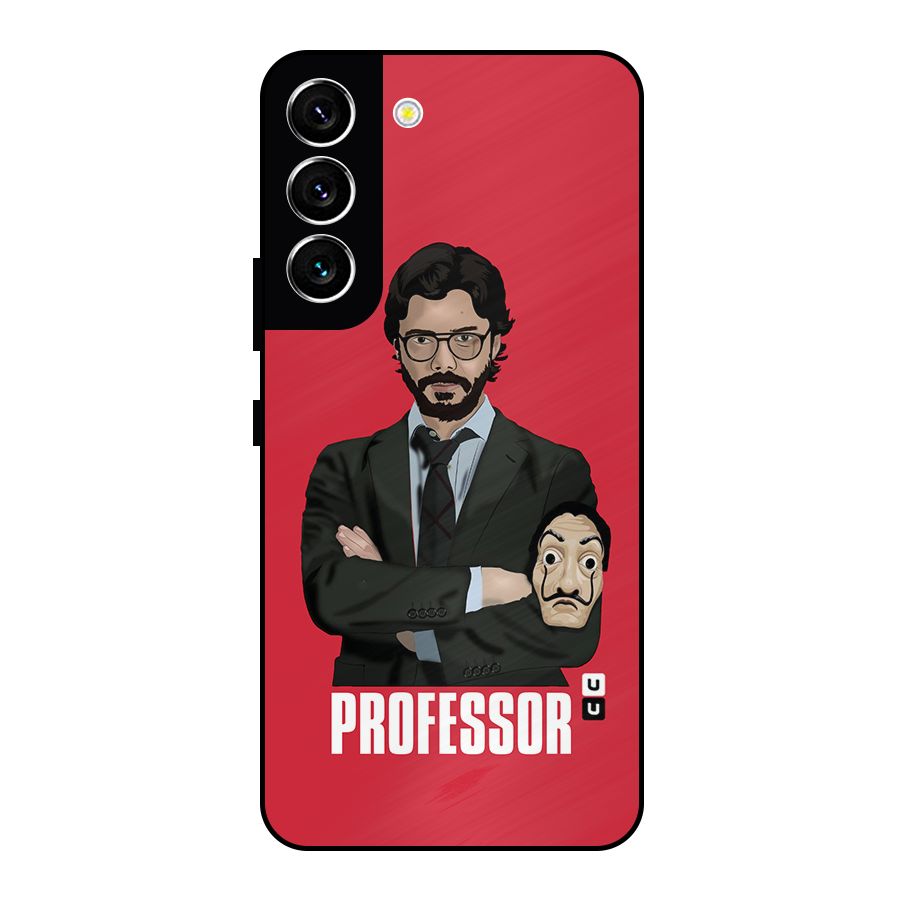 Professor Art Illustration Metal Back Case for Galaxy S22 5G