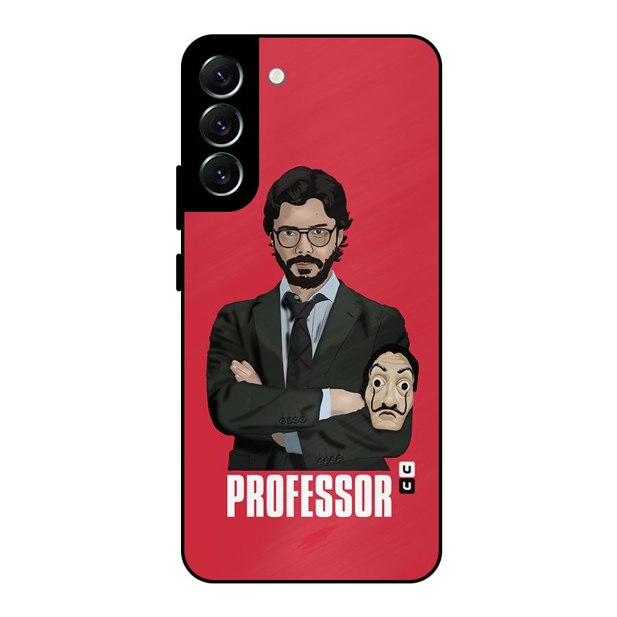 Professor Art Illustration Metal Back Case for Galaxy S22 Plus 5G