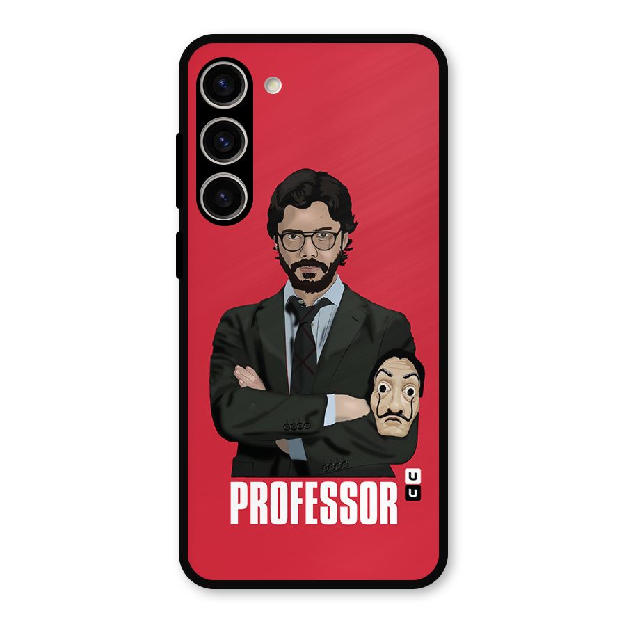 Professor Art Illustration Metal Back Case for Galaxy S23 Plus