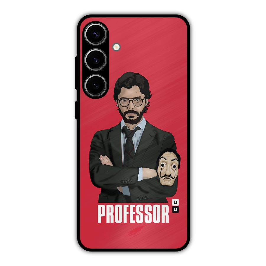 Professor Art Illustration Metal Back Case for Galaxy S24 Plus