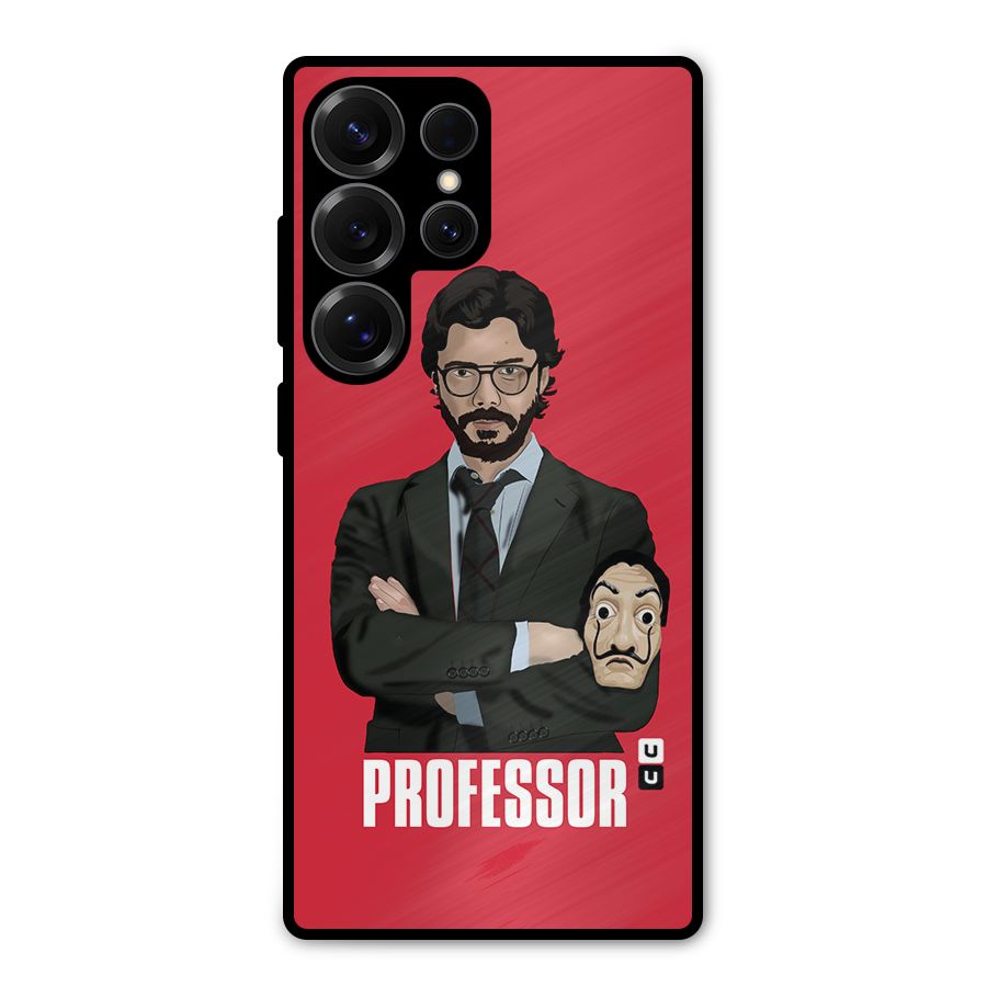 Professor Art Illustration Metal Back Case for Galaxy S25 Ultra