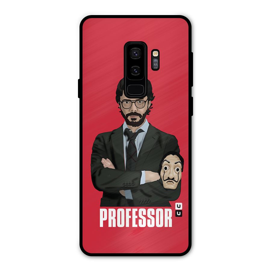 Professor Art Illustration Metal Back Case for Galaxy S9 Plus