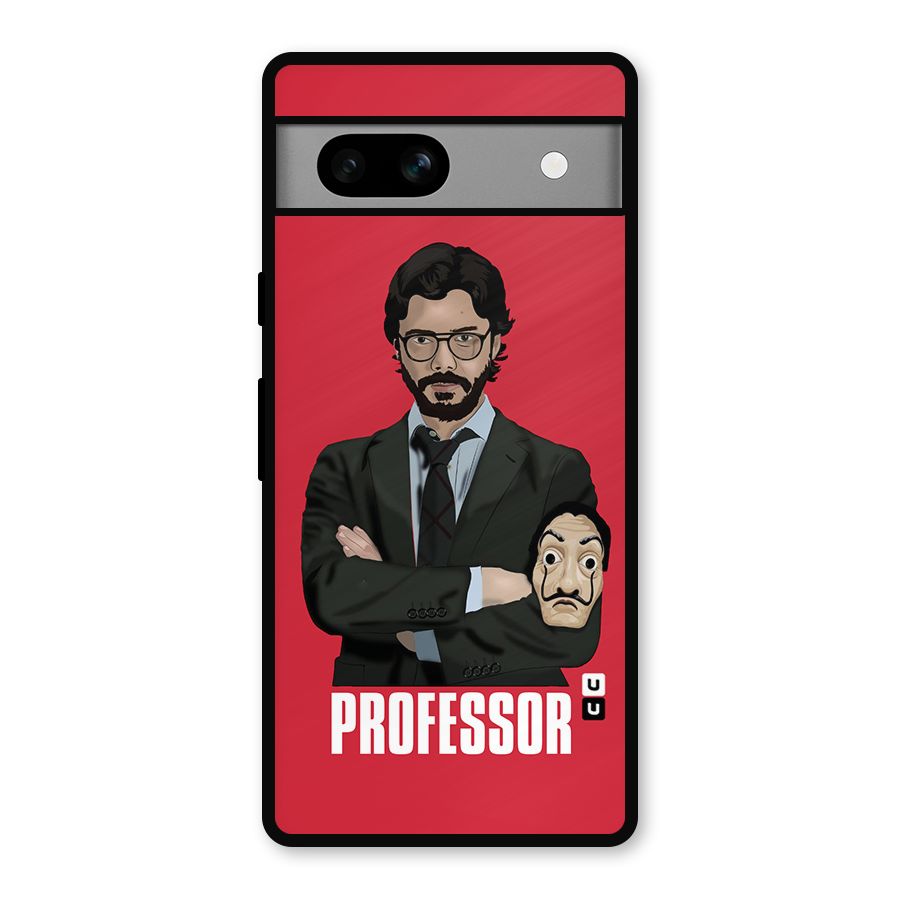 Professor Art Illustration Metal Back Case for Google Pixel 7a