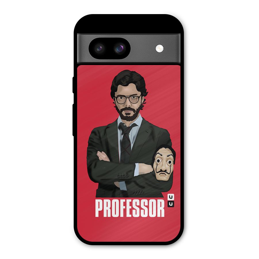 Professor Art Illustration Metal Back Case for Google Pixel 8a