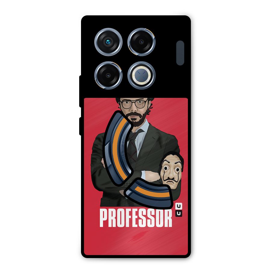 Professor Art Illustration Metal Back Case for Infinix GT 20 Pro