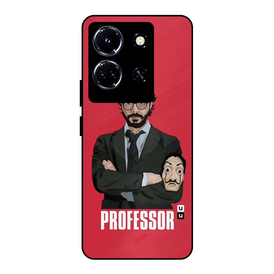 Professor Art Illustration Metal Back Case for Infinix Note 30 5G