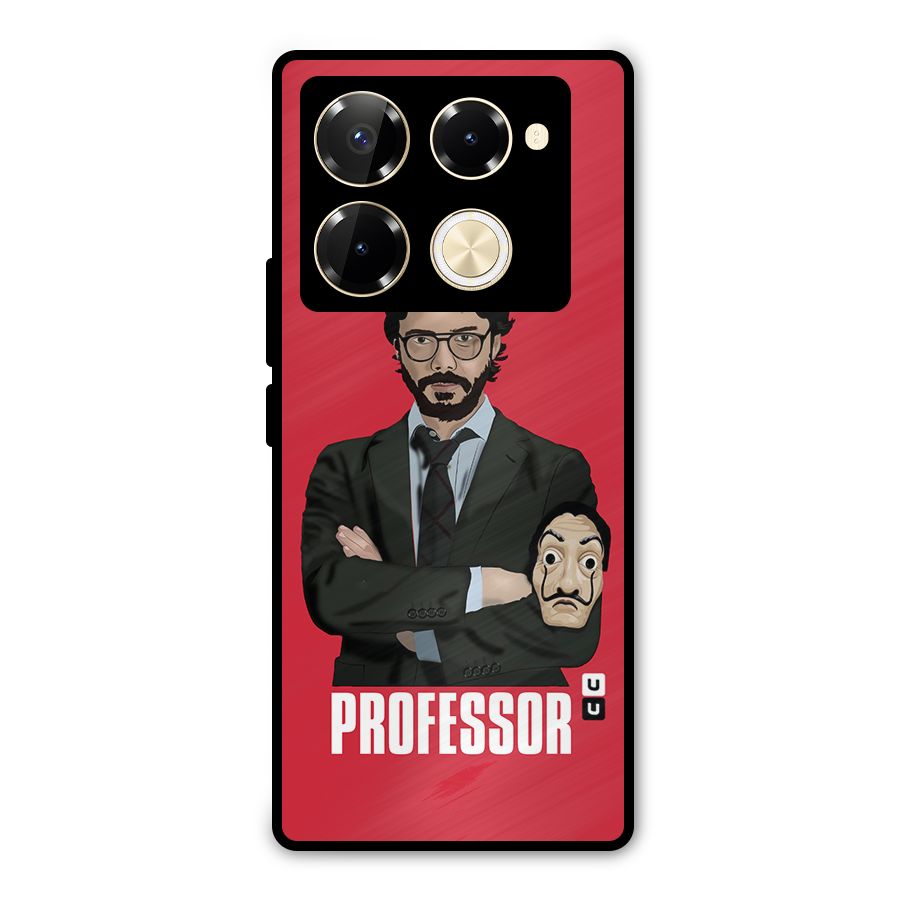 Professor Art Illustration Metal Back Case for Infinix Note 40 Pro