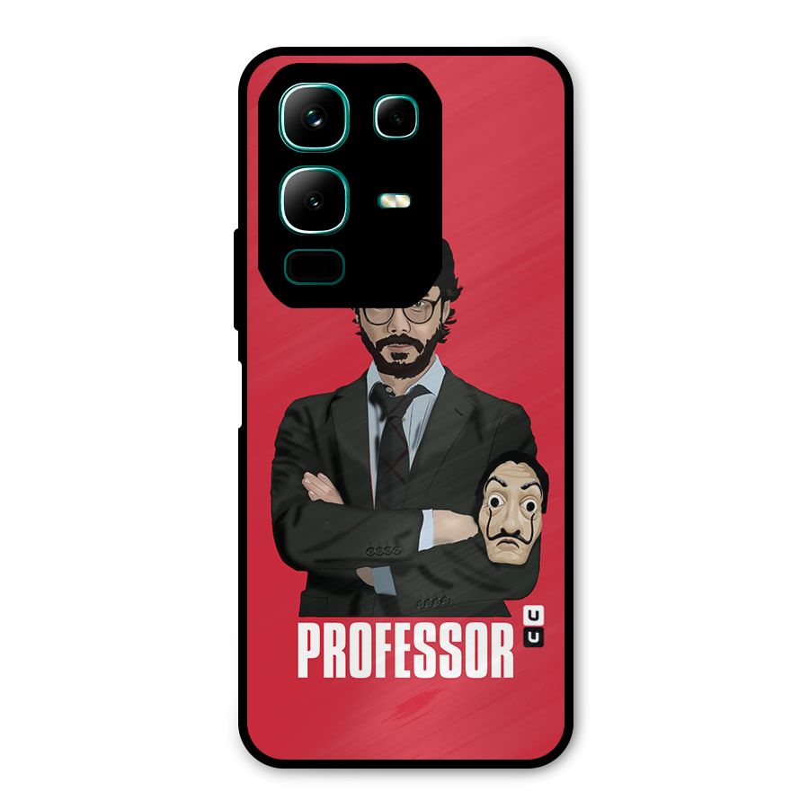 Professor Art Illustration Metal Back Case for Infinix Note 50x