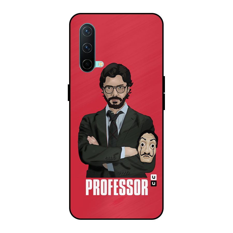 Professor Art Illustration Metal Back Case for OnePlus Nord CE 5G
