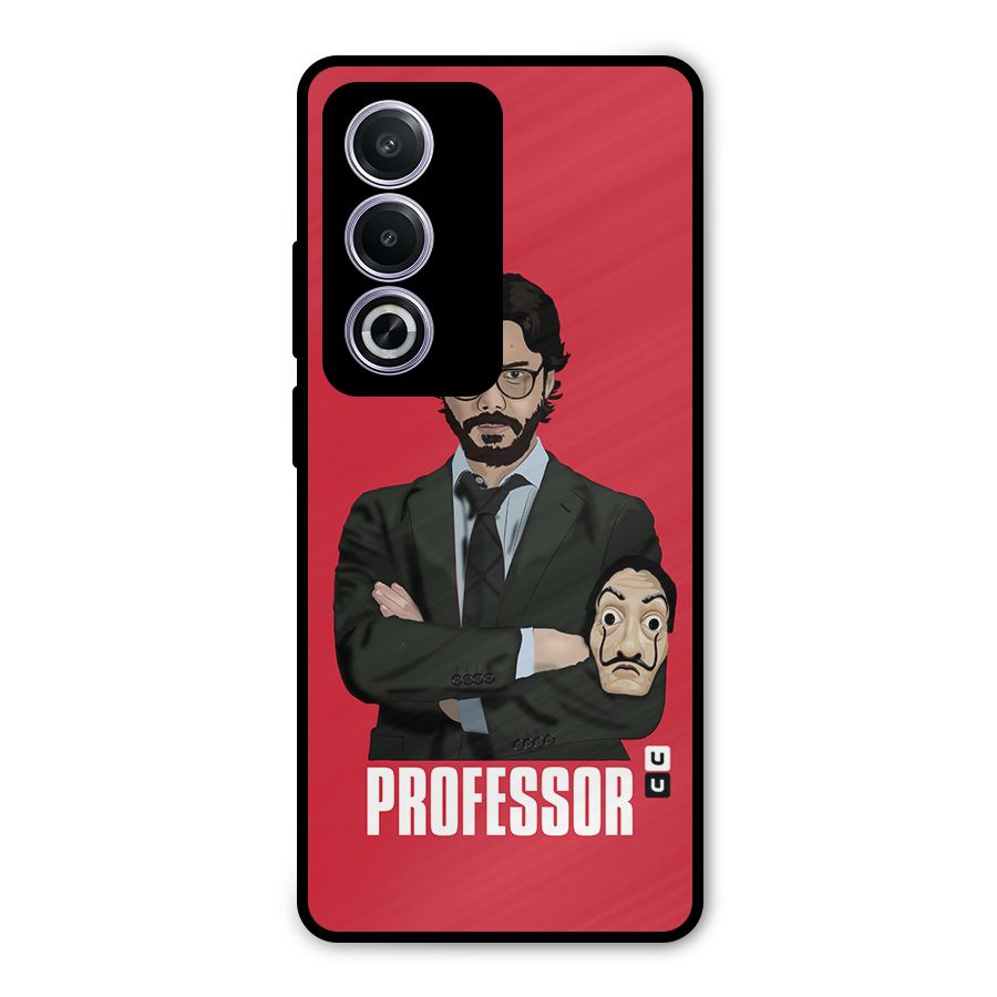 Professor Art Illustration Metal Back Case for Oppo A3 Pro