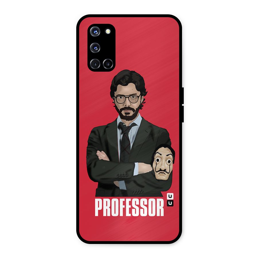 Professor Art Illustration Metal Back Case for Oppo A52