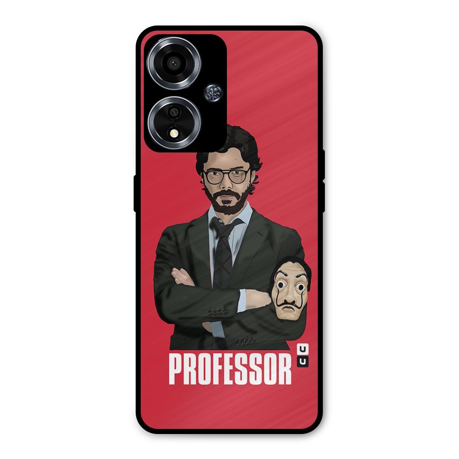 Professor Art Illustration Metal Back Case for Oppo A59