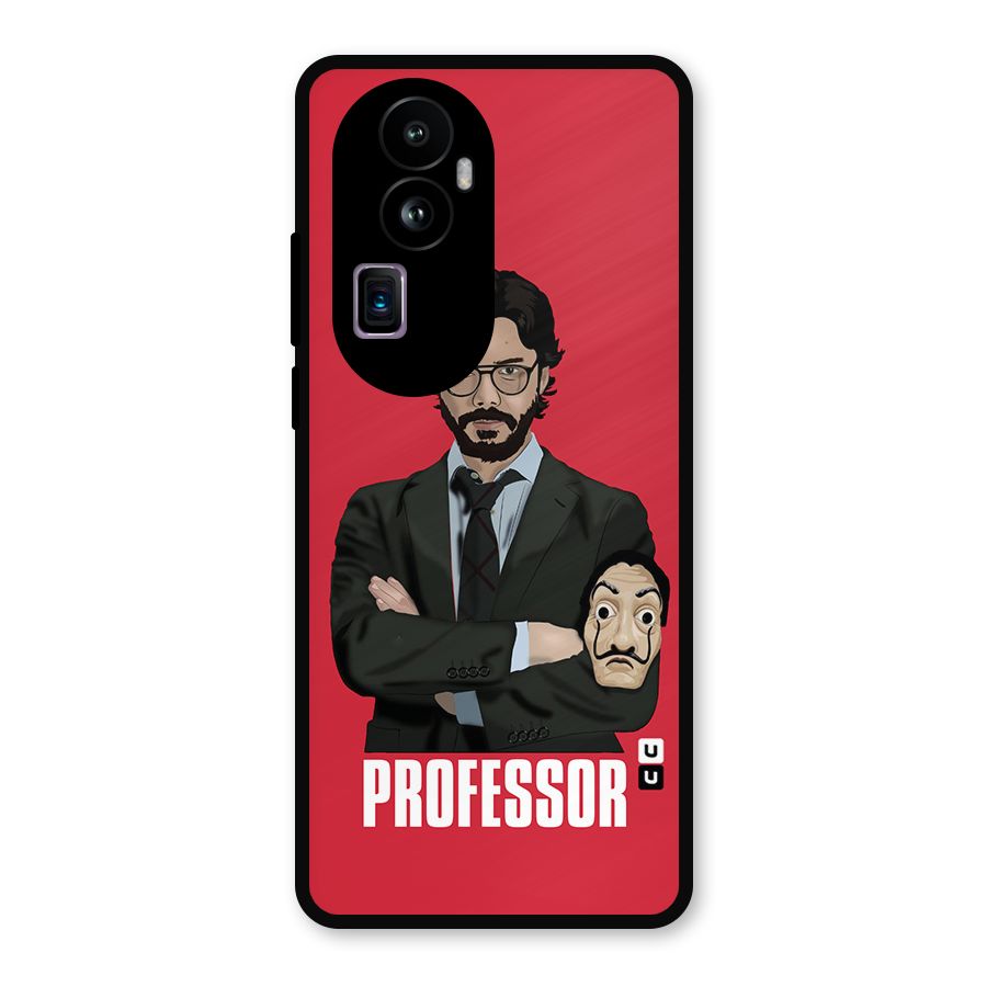 Professor Art Illustration Metal Back Case for Oppo Reno10 Pro Plus