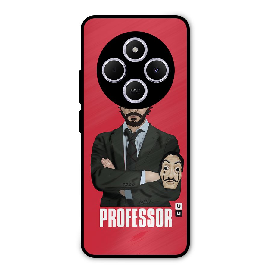 Professor Art Illustration Metal Back Case for Poco C75 5G