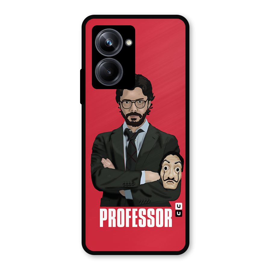 Professor Art Illustration Metal Back Case for Realme 10 Pro