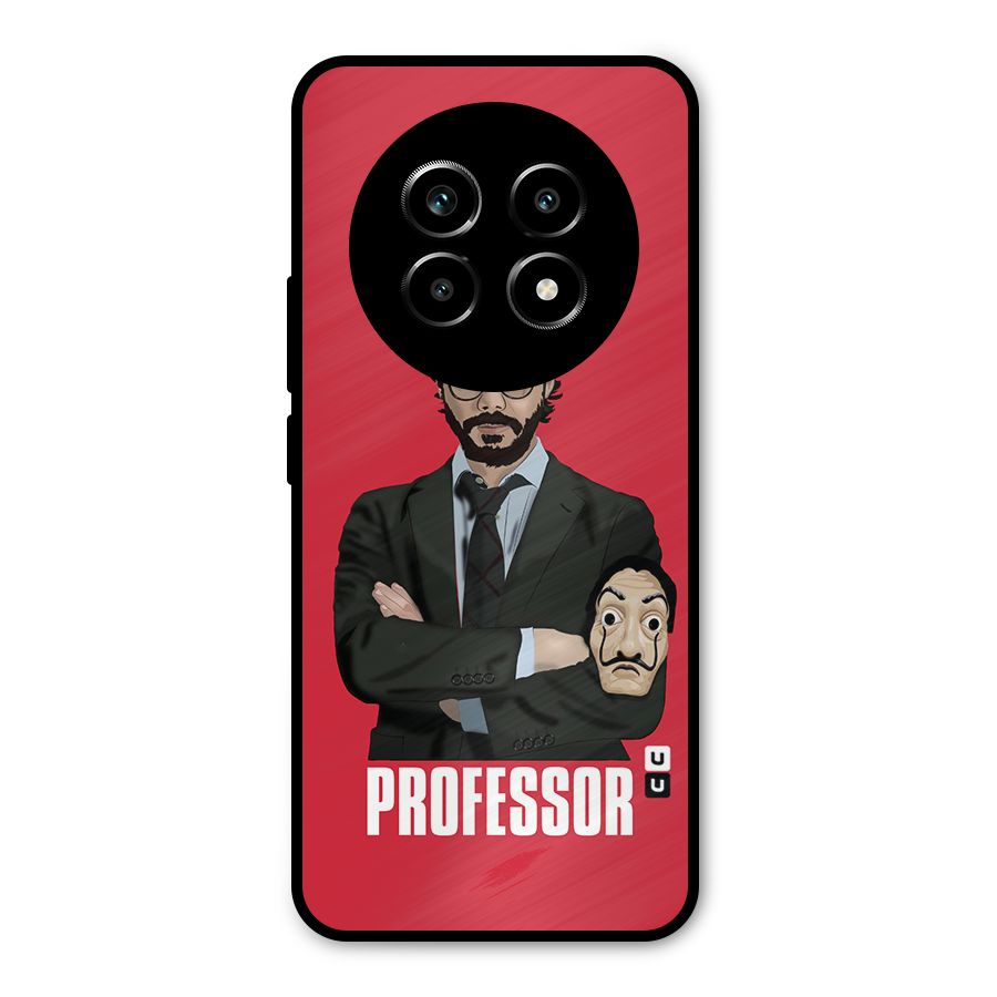 Professor Art Illustration Metal Back Case for Realme 13 Pro